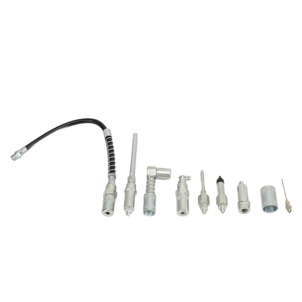 Kit De Acoplador De Grasa, Kit De Accesorios De Acoplador De Grasa 9 Piezas Durable Eficiente Alta Resistencia Versátil Para Automóvil