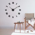 thumbnail image 2 of Cateissary Nuevo gran espejo romano reloj sala de estar moderno autoadhesivo DIY reloj de pared pegatina decoración del hogar reloj acrílico Decoración del hogar, 2 of 6