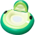 thumbnail image 2 of FZC-Pool Floaties for Adults, Inflatable Pool Float Lounger Chairs with Cup Holders Headrest, Swimming Pool Rafts Water Floaties for Vacation River Beach Pool Party, 2 of 4