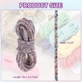 thumbnail image 2 of Uxcell Sequins Rope, 5.5 Yard 6mm Sequins Rhinestone Tube Cord for Wedding Dresses Earring Costume Clothing Shoes Jewelry DIY Crafts Making Accessory, Multicolored, 2 of 6