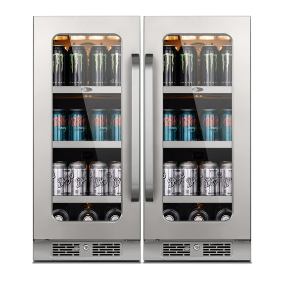 Whynter 30 inch Beverage Refrigerator, 160 Cans Beverage Cooler with Stainless Steel Door Frame for Home/Kitchen/Office