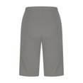 thumbnail image 7 of Lenpel Biker Shorts for Women Soft High Waisted Stretchy Side Lace Bermuda Gym Yoga Shorts Knee Length Workout Leggings, 7 of 7