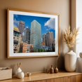 thumbnail image 4 of The Financial District 02 - Boston Massachusetts Photography City Skyline Architecture Travel Poster Oak Framed Wall Art Print 5 x 7 inches, 4 of 6