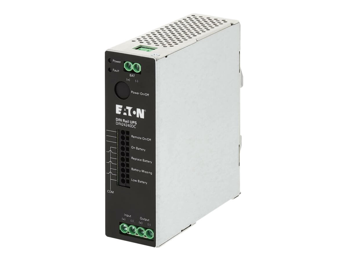 Eaton 240W 24V DC DIN Rail Industrial UPS, Hardwire Input/Output