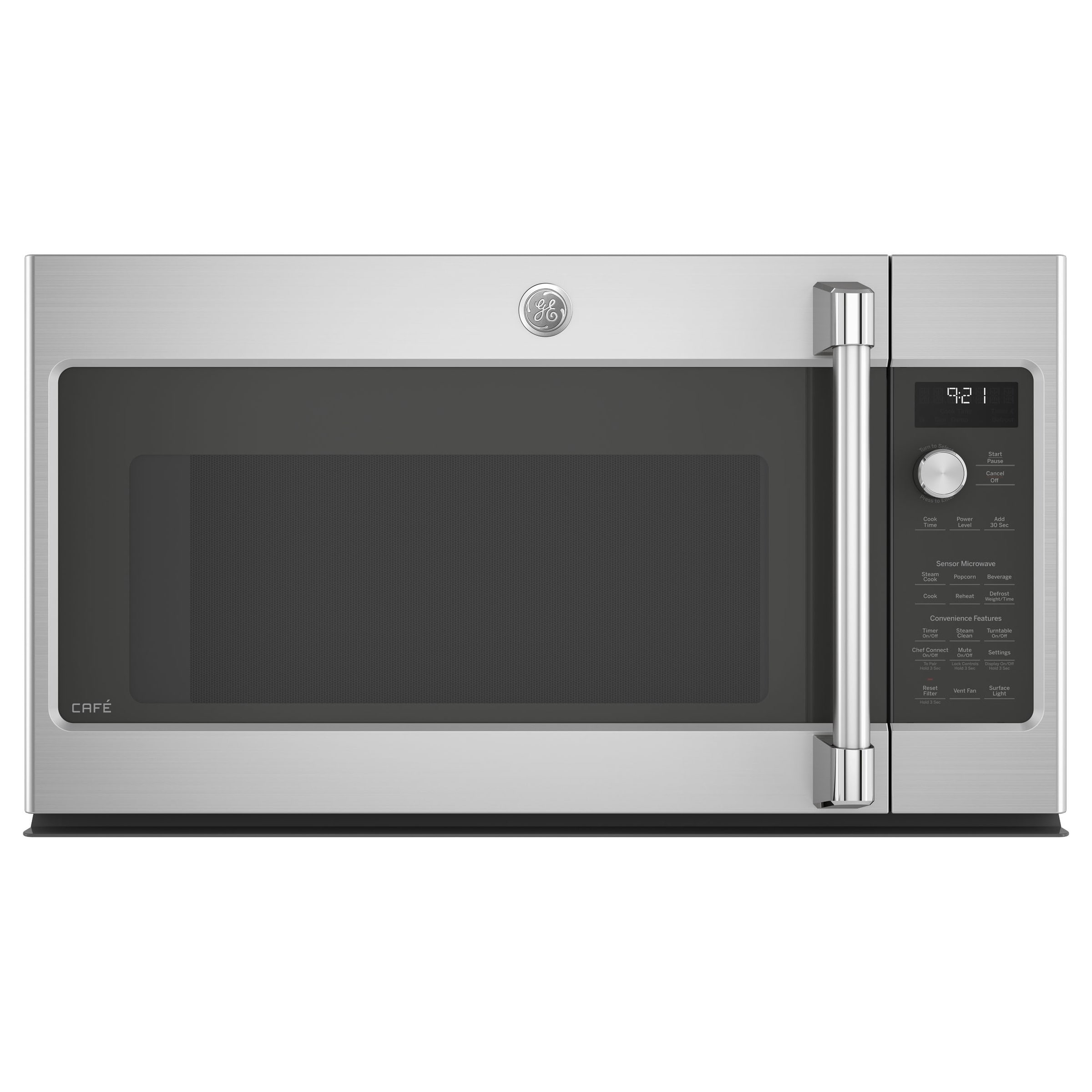 GE Cafe Series 2.1 Cu. Ft. OvertheRan Microwave Oven Stainless