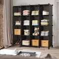 thumbnail image 3 of Cube Storage Organizer, Storage Cubes Shelves Bookshelf, Cube Closet Organizers and Storage, DIY Stackable Plastic Clothes Organizer Shelving for Bedroom, Home, 3 of 9