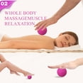 thumbnail image 2 of Naiovety Pelota de masaje de para músculos del brazo trasero del pie TPE, pelota de Yoga para Fitness, herramientas de masaje para aliviar el Uniforme atlético Rosa roja Naiovety OD0227-04, 2 of 5
