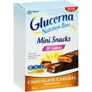 Glucerna Mini Treat Bars, To Help Manage Blood Sugar, Chocolate Caramel, 0.70 oz , 6 Ct