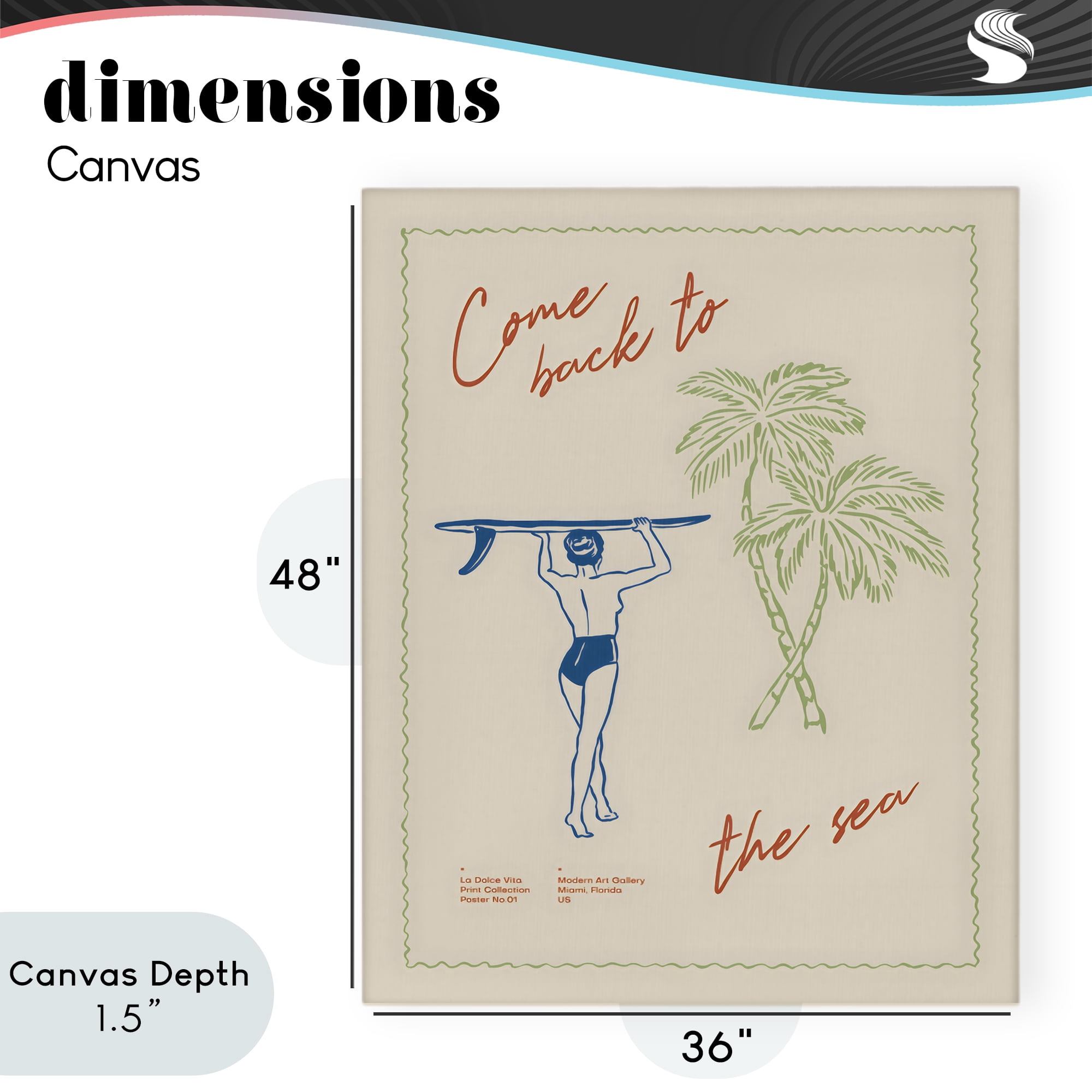 Stupell Industries Come Back To The Sea Canvas Wall Art, design by The Prints Vibe