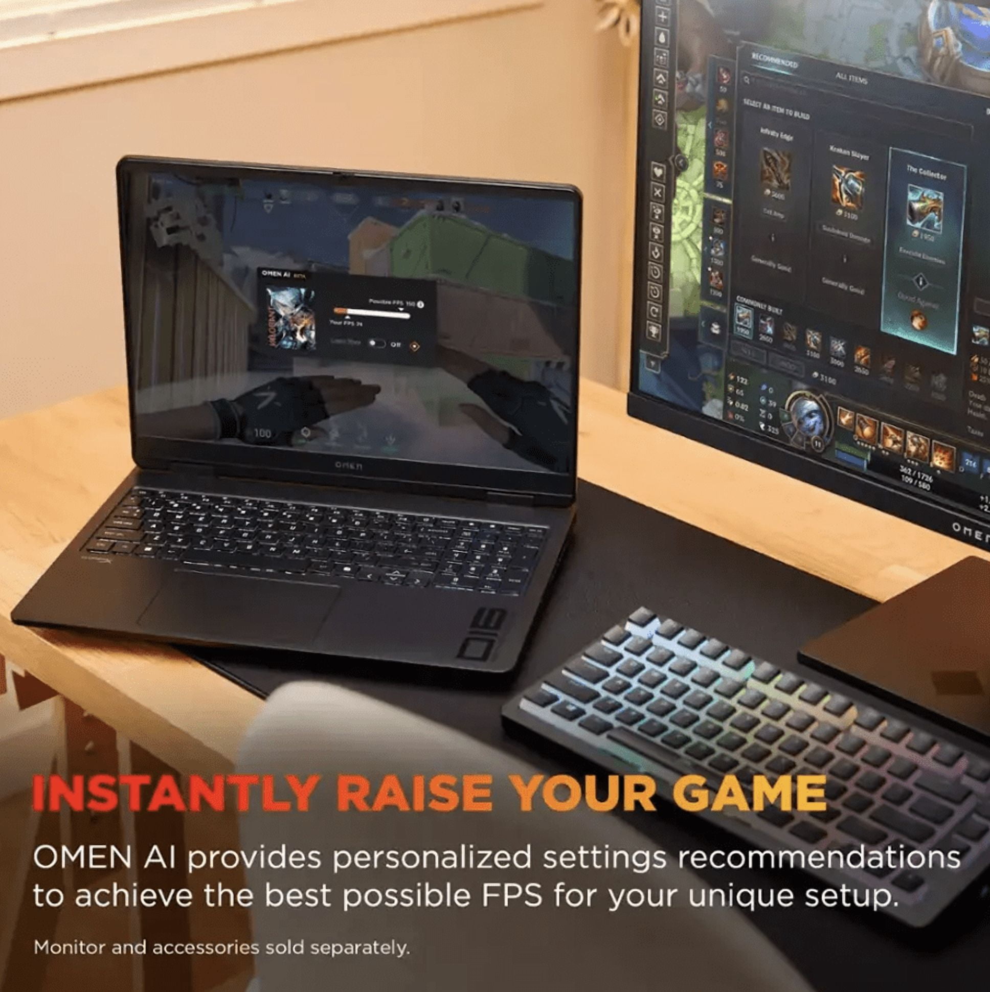 HP OMEN AI Gaming Laptop 16.0in 144Hz IPS WUXGA Display (AMD Ryzen 9 8940HX, NVIDIA GeForce RTX 5060 8GB, 32GB DDR5, 1TB PCIe SSD, 3-Zone RGB KB, WiFi 6E, Webcam, Bluetooth 5.4, Win 11 Pro)