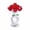 Red, variant on Crystal Blue Rose Flower Glass Flowers Decoration Birthday Gifts for Women Girl Wife Girlfriend Daughter Christmas Ornament Bouquet Collectible for Valentine's Day Wedding Anniversary (Blue Rose)