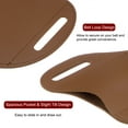 thumbnail image 4 of Uxcell 2pcs Leather Pocket Knife Sheath 4.3"x 5" PU Leather for Camping Hiking Climbing, Brown, 4 of 5
