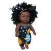 Toy CieKen Black African Black Baby Cute Curly Black 35CM Vinyl Baby Toy