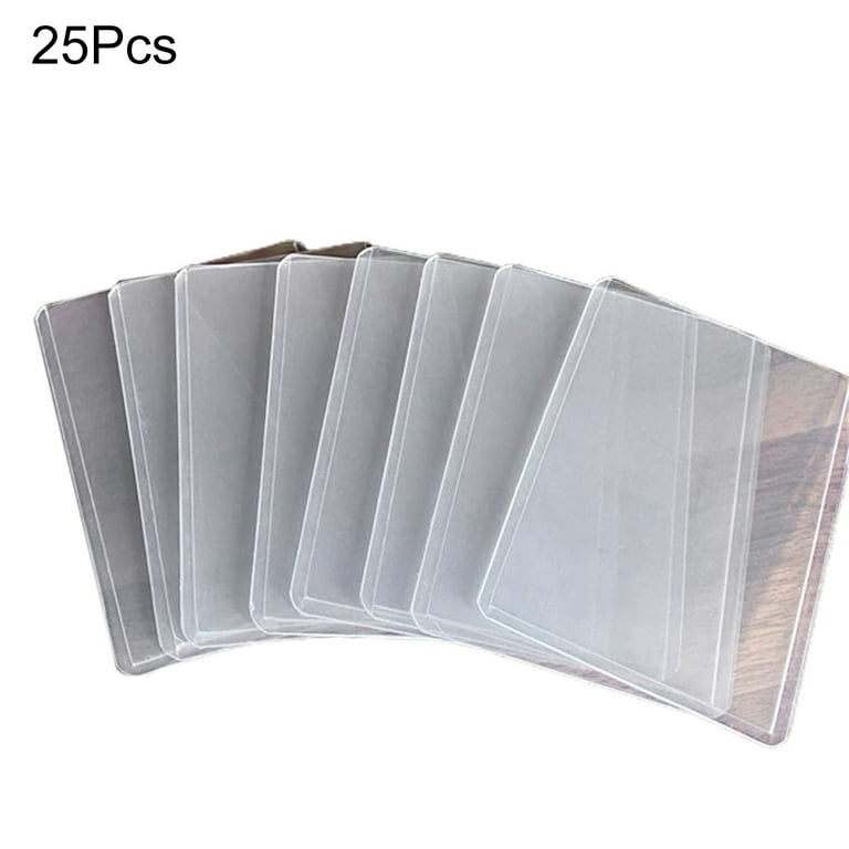 25Pcs Game Card Holder Waterproof Dust-proof 35PT Clear Game Card Protector  with Protective Film for NBA Photo C 