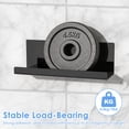 thumbnail image 6 of Ikoopy 2Pcs Acrylic Floating Shelf No Drilling Wall Mounted Storage Shelf with Backing Adhesive Easy Install Wall Display Rack for Bathroom Kitchen Study Room Office, 6 of 13