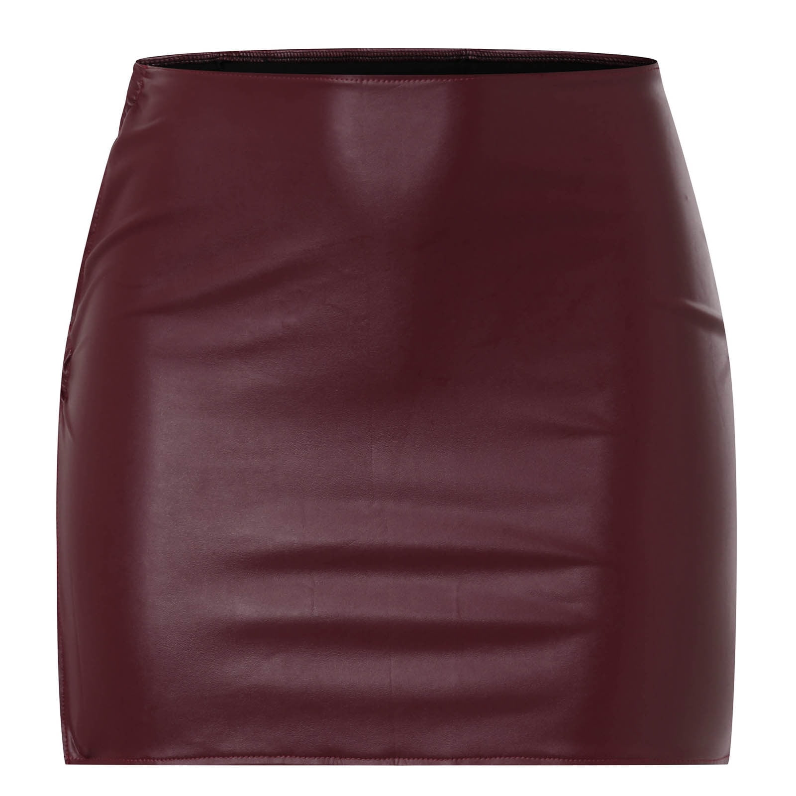 Womens Skirt Striped Bed Skirt Women s Leather Skirt Sexy Tight Skirt Nightclub Hoop Hollow Outfit Hip Skirt Adult Female Clothes Wine Size S Walmart