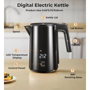 Electric Kettle 1.0L | 7 Temp Control, Cool Touch, Keep Warm, Auto Shut-Off