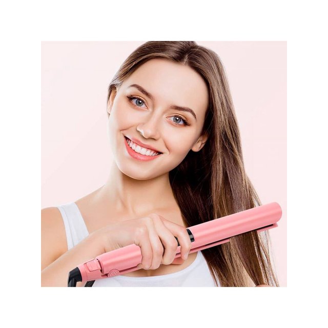 Hair Straightener Flat Iron, Straightener and Curler for All Hairstyles, LCD Display,176°F-446°F,Stepless speed regulation,60 minute timed shutdown(1.