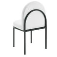 thumbnail image 6 of Tufted Side Dining Chair, Fabric, Black White, Modern Contemporary Urban Design, Kitchen Room Cafe Bistro Restaurant Hospitality, 6 of 9