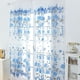 thumbnail image 3 of 100 x 200 cm Estampado floral Bufanda transparente Cortina transparente Voile Paneles de ventana Azul, 3 of 8
