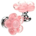 thumbnail image 4 of WASHWEPE Dual Flush Toilet Button 2Pcs Pink Resin for Bathroom Use, 4 of 8