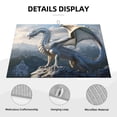 thumbnail image 3 of Yiaed Mountain White Dragon Print Highly Absorbent Microfiber Kitchen Counter Mat, Dish Drying Pad for Dishes, Utensils, Pots and Pans, Large 18" x 24", 3 of 7