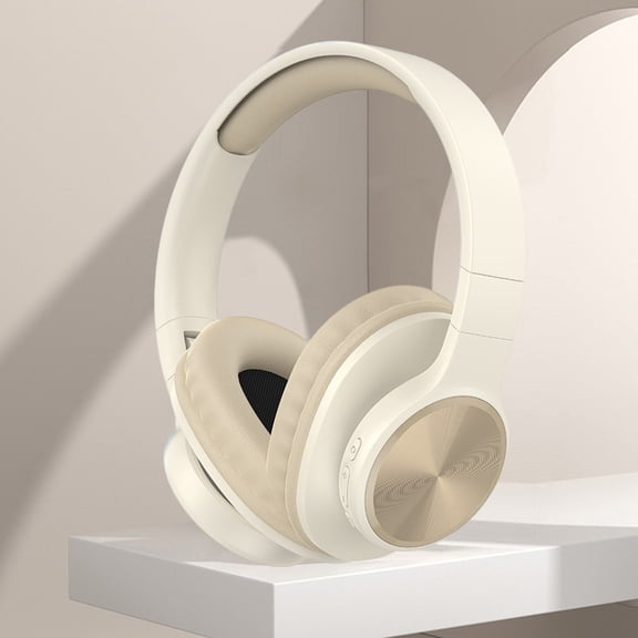 Noise Cancelling Headphones, Hwkond Bluetooth Headset With Microphone Wireless Headset With Mic Bluetooth 5.3 Headset 10 Hrs Working Time Noise Cancelling Bluetooth Headset,Khaki