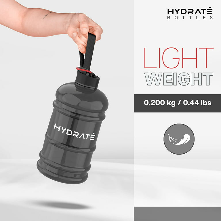 Half Gallon Water Bottle - BPA Free, Flip Cap, Gym/Sports, Extra Strong -  HYDRATE XL (74oz), Half Gallon - Kroger