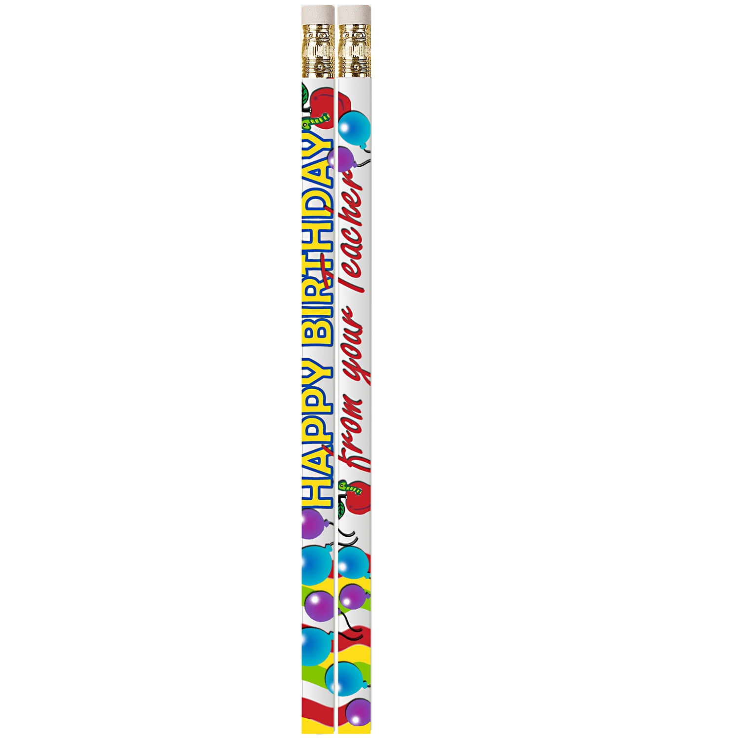 Musgrave Pencil Company Happy Birthday From Your Teacher Motivational Pencil, Pack of 144