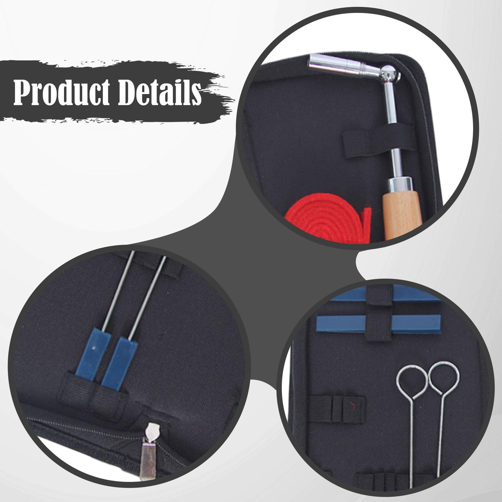LeeQinersw 7 Pieces Piano Tuning Kit Portable Practical Piano Tuner Tools Professionals