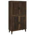 thumbnail image 2 of Newboti Furniture Sakai Dark Pine 4-door Tall Accent Cabinet BN.4587, 2 of 8