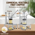 thumbnail image 4 of Yeshouse Picadora y cortadora de verduras manual comercial, de aluminio resistente, estilo prensa vertical, ideal para papas, cebollas, tomates y frutas, 4 of 6