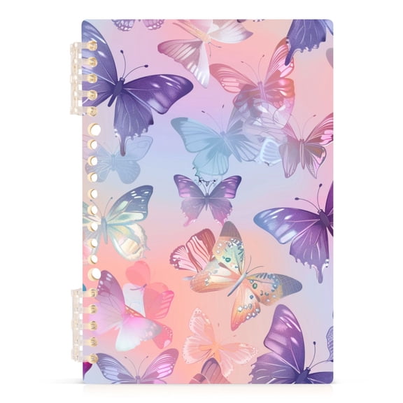Beautiful Butterflies Spiral Journal Notebook College Ruled Notebook 8.3" x 5.7" A5 Lined Thick Paper Page