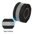 thumbnail image 3 of Uxcell Reflective Tape Strip, 2"x 33ft Reflective Tape Sew on Safety Fabric Tape, Black, 3 of 5
