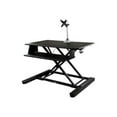 thumbnail image 2 of StarTech.com Sit-Stand Desk Converter with Monitor Arm - 35" Wide - Height Adjustable Standing Desk Solution - Arm for up to 30" Monitor, 2 of 5