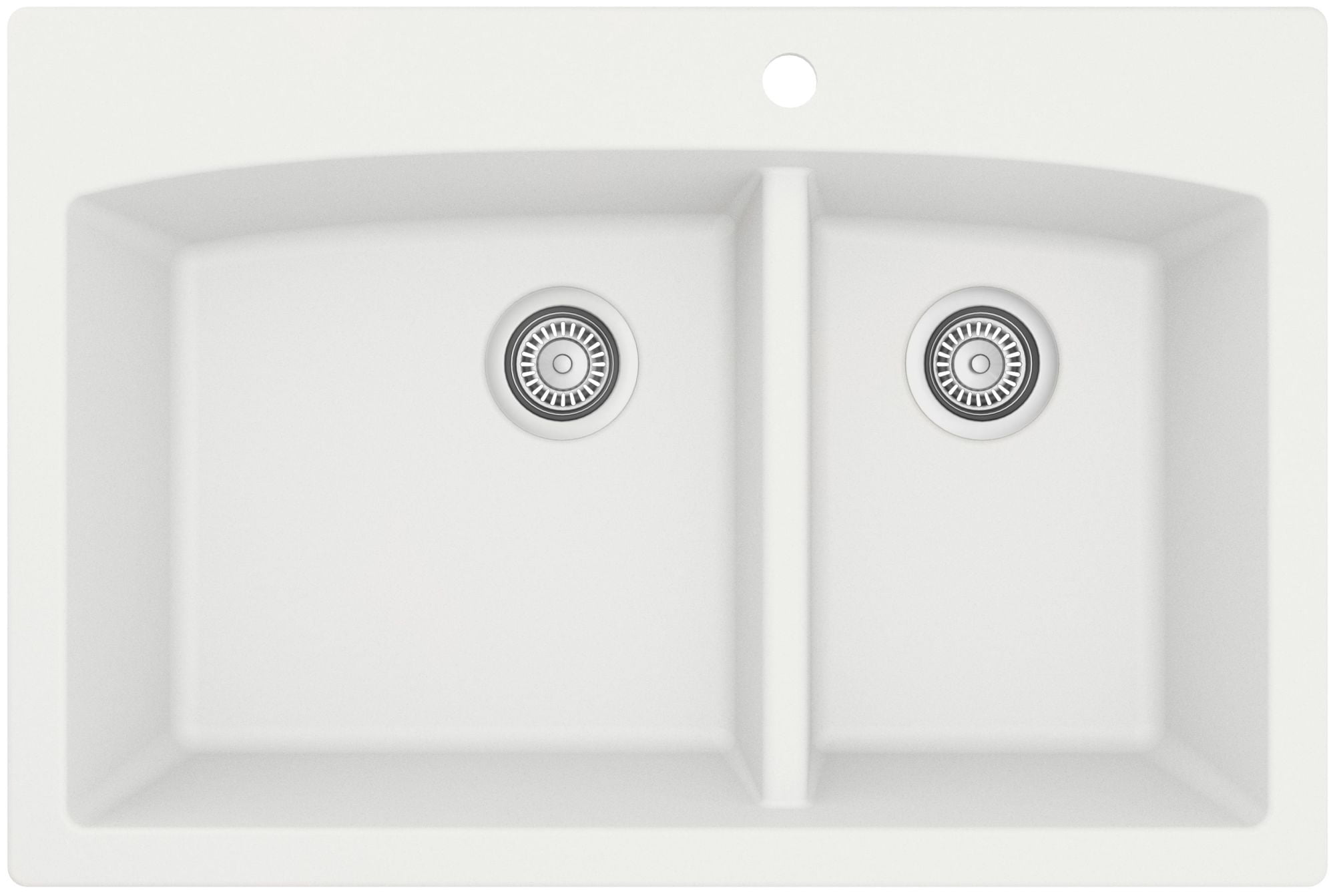Karran Usa QT-711-BL Quartz Qt 33" Drop In Double Basin Quartz Composite Kitchen Sink -