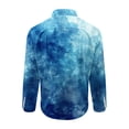 thumbnail image 4 of Jinhomg Men's Spring Summer Shirts Trendy Tie Dye Printed Casual Shirts Lightweight Breathable Long Sleeve Button Down Shirts Going Out Wear Today's Multicolor M, 4 of 5
