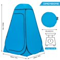 thumbnail image 2 of Blue Pop Up Shower Tent Portable Camping Changing Camp Toilet Bathroom Pod, 2 of 9