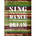 thumbnail image 2 of Grey, Jace 12x14 Black Ornate Wood Framed with Double Matting Museum Art Print Titled - Sing Dance Dream, 2 of 4