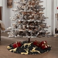 thumbnail image 4 of Defioc Christmas Gold Deers for Christmas Tree Skirt Snowman Xmas Tree Skirt Farmhouse Christmas Decorations Tree Mat for Holiday Party Decor-36", 4 of 6