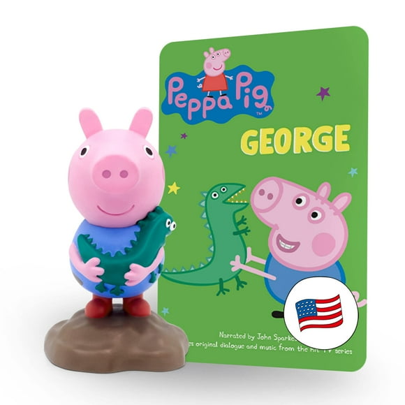 Tonies George Audio Toy Figurine from Peppa Pig - 10 Stories - Strengthens Family Bonds, Friendship, and Teamwork - Recommended Age 3+ - Requires Toniebox Audio Player (sold separately)