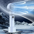 thumbnail image 6 of Handheld Bladeless Fan under 5! CQCYD Multifunctional Digital Display Handheld Fan, USB Rechargeable Bladeless Fan, 100-Speed Quiet Powerful Fan for Outdoor Travel, 6 of 6