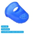 thumbnail image 4 of Uxcell Rubber Finger Tips Silicone Thumb Fingertip Protector Thimble for Guitar Playing Blue, Clear XL Size 20 Pack, 4 of 6