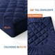 thumbnail image 3 of Amorosa Protector de colchón Impermeable Transpirable, Ultra Suave, Individual Azul, 100*190*45CM, 3 of 5