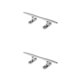 thumbnail image 1 of 2 piezas Cleat Cerradura Cuerda Puente Acero inoxidable Barco - 6, 8 pulgadas, 1 of 9