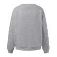 thumbnail image 5 of kamemir Comfort Hoodies for Anxiety Women's Block Cropped Sweatshirts Oversized Crewneck Long Sleeve Sweater Y3K Shirt Tops(Grey,M), 5 of 6