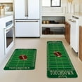 thumbnail image 2 of Touch Down American Football Court Kitchen Mats Set of 2, Rugby Boy Home Decor Low-Profile Kitchen Rugs for Floor - 17x29 and 17x47 Inch, 2 of 6