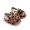 Brown, variant on Baby Girls Warm Fuzzy Slipper Plush Sandals Soft Sole Faux Fur Flats Toddler Prewalker Slipper Elastic Back Strap