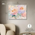 thumbnail image 5 of Art Remedy Bright Floral Abstract Canvas, 36" x 30", White Frame, Peach Blossom Dusk, 5 of 7
