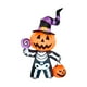thumbnail image 3 of Inflable De Halloween La Merced Esqueleto Calabaza Plástico Resistente Iluminación Led, 3 of 6